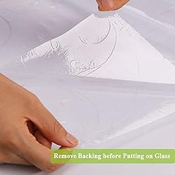 Mikomer Privacy Window Film Etched Flowers Static