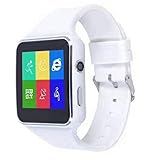 Bluetooth Smart Watch Phone with Camera Support SIM Card Slot Sport Watch Activity Tracker for IOS iPhone, Android Samsung HTC Sony LG Smartphones