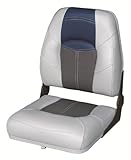 Wise 8WD1461-840 Blast-Off Tour Series Folding High Back Boat Seat (Grey/Charcoal/Navy)