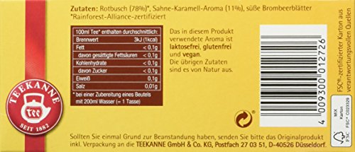 Teekanne Rooibos Sahne-Karamell, 6er Pack (6 x 20 Teebeutel), 6 x 35 g – Bild 6
