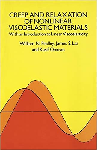 Creep And Relaxation Of Nonlinear Viscoelastic Materials Dover Civil And Mechanical Engineering William N Findley James S Lai Kasif Onaran 9780486660165 Amazon Com Books