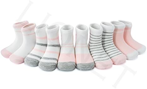 PinkBTFY 5Pair/Lot Soft Cotton Kids Socks Baby Mesh Breathable Cartoon Socks for Boys Girls Toddler Socks C581-8 1 to 3 year S