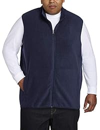 Chaleco polar polar con cierre completo grande y alto para hombre   Essentials ajustado por DXL