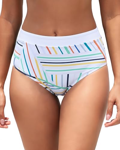 Dipinon Women's High Waisted Bikini Bottom
