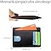 Leather Key Organizer and Slim Wallet - Compact Black Key Holder and Slim Wallet RFID Blocking Card Holder