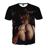 FaPlus Men's Fashion Tee 3D Sexy Girl Print T-Shirts