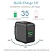 Quick Charge 3.0 18W USB Wall Charger 2-Pack, SOMOSTEL Portable Universal Fast Charger Adapter Compatible with Samsung Galaxy S10 Note 8 S7,iPhone XR 8 7,Moto,LG G6 V20,HTC,Kindle,iPad,Android Phone