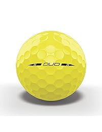 Bolas de golf Wilson Staff, modelo Duo, paquete de 12 unidades, Amarillo, L