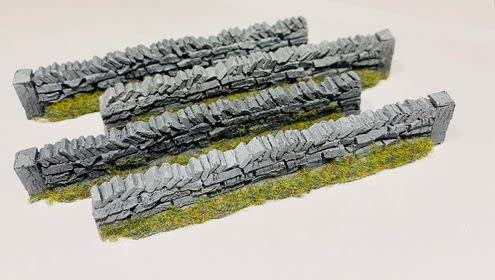 Javis Dry Stone Roadside Wall - OO Gauge/1:76 Scale - Pack of 4 (PW1)