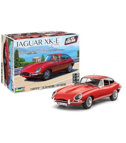 Amazon.com: Revell 07717 Jaguar E-Type 1:8 Scale Unbuilt/Unpainted