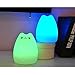 S&G night light Cute Smile Cat Silicon LED Desk Lamp with 7 Changing Color for Baby Bedroom Office- Warm White