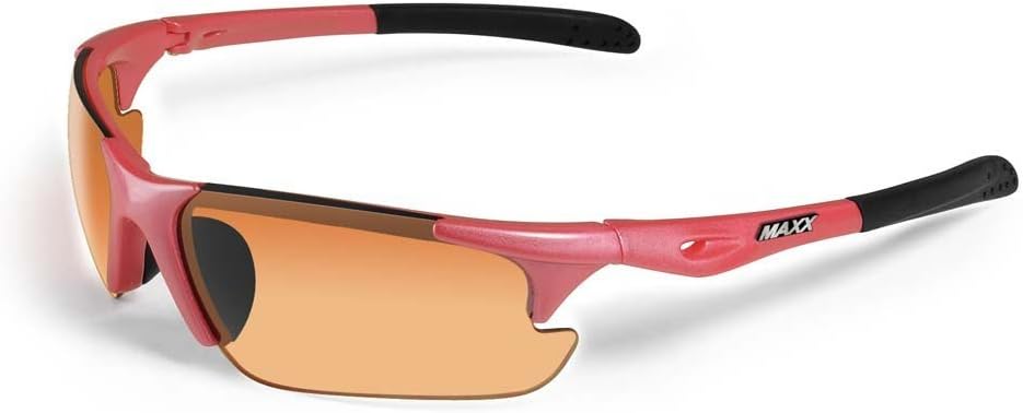 2017 Maxx Sunglasses TR90 Maxx Storm Pink HD Amber Lens