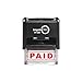 Imprint 360 AS-IMP1027 - Paid, Heavy Duty Commerical Quality Self-Inking Rubber Stamp, Red Ink, 9/16