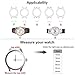 Fullmosa 18mm Leather Watch Band with Stainless Metal Clasp Compatible with Garmin Vivoactive 4S/Vivomove 3S/Active S/Venu 2S/Move 3S, Fossil gen 4/5,Brown+Rose Gold Buckle