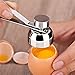 Egg topper cutter, stainless steel egg opener for raw, soft or hard boiled eggshell