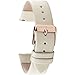 Wristology Quick Release Genuine Leather Easy Change Band Strap 18mm (Beige)
