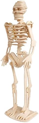 Sumperth 3D Skull Puzzle Wooden Toys Handmade DIY Home Display Ornaments Children Toys