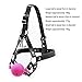 COSY-L Mouth Gag BDSM Bondage Set Sexy Hood Breathable Headgear Harness Ball Slave Fetish Fantasy Mouth with Nose Hook,Pink,small4.0cmthumb 1