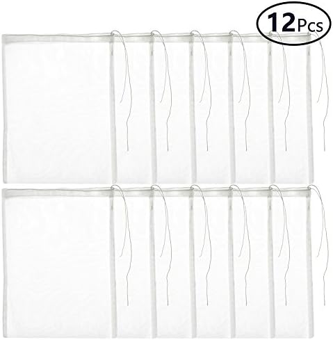 DEPEPE Media Filter Bags Reusable Fine Mesh Drawstring Bags