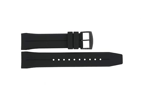 Ersatzband Uhrenarmband Leder Band schwarz 23mm passend zu Citizen Promaster Sky Chronograph JZ1065-05E 28537