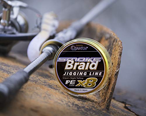 Quantum Premium Smoke Braid 8 Fach geflochtene Angelschnur Gelb – Bild 7