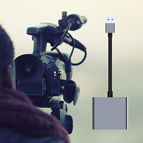 XQD Card Reader, USB Card Reader, 5Gpbs Super Speed USB 3.0 Memory Card Adapter, Aluminum Alloy Flash Memory Card Reader for Sony G Series, Lexar USB Mark Card, Support Windows/Mac OS System