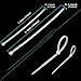 ECRABONE Zip Ties Assorted Sizes 6 + 8 Inch 500 Pack, White Zip Cable Ties Self-Locking Nylon Wire Ties for Indoor and Outdoor