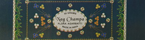 Flora Nag Champa Incense - 50 Gram Box - From Flora Agarbatti In India