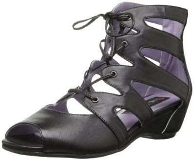 Everybody Women's Edano Gladiator Sandal,Black,36.5 EU/6.5 M US