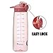 BONISON Sports Bottle Water With Flip Top Lid Leak Proof Bpa Free Drinking Water Bottle, for Travel Yoga Running Outdoor Cycling and Camping, 36 oz., Pink