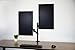 VIVO Dual Monitor Height Adjustable Gas Spring Mount/Extended Black Desktop Stand for 2 Screens up to 27