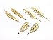 yueton 6pcs Mix Style Leaves Barrettes Bobby Pin Hair Clips Bride Headwear Edge Clip Clamps