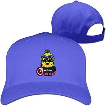 YUVIA Unisex Baseball-caps Peak Cap Pineapple Hat Caps RoyalBlue