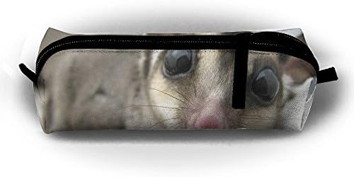 Sugar Glider Canvas Cosmetic Pen Pencil Stationery Pouch Bag Case With Zipper