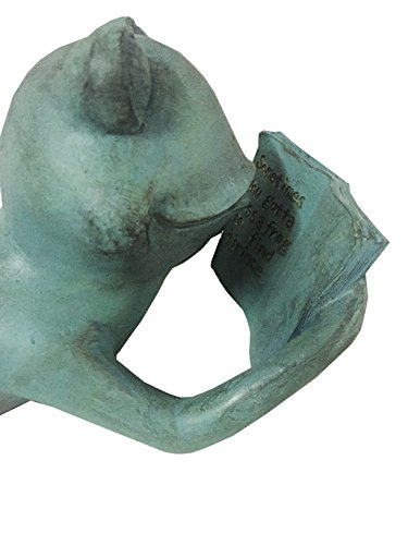 Continental Art Center CAC14621B Polyresin Frog Reading a Book Garden Statue - Thumbnail 2
