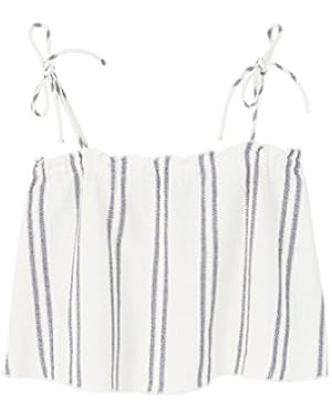 Mango Women's Striped Cotton-Blend Top