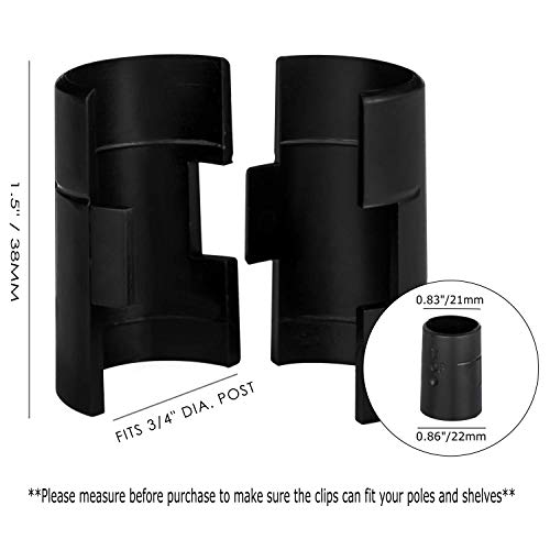 DuraSteel Wire Shelving Shelf Lock Clips / Shelving Sleeves Fits with