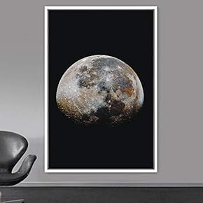 signwin Framed Canvas Wall Art Planet Astronomy &...