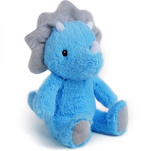 VANLINNY Blue Dinosaur Stuffed Animal, 9" Blue