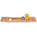 ToiletTree Products Adjustable 100% Natural Bamboo Wooden Bathtub Caddy with Extending Sides
