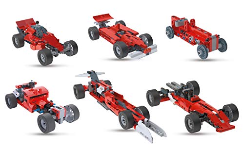 Clementoni Technologic Mechanics Laboratory, Racing Cars Assembly Kit, 50 Model Configurations, Ages 8 and Up