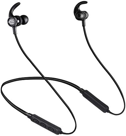 【2019 Newest】 Bluetooth Headphones, V4.2 Wireless Earbuds 7H Music Time Hi-Fi Stereo Headset, IPX7 Waterproof Running Headphones Magnetic in-Ear Earbuds Built-in Noise Cancelling Mic for Gym, Cycling