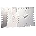 ammoon 4pcs Stainless Steel Guitar Notched Radius Gauge Fingerboard Fretboard Measuring Tool Set