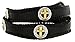 Gold Christian Cross Conchos Western Leather Scalloped Belt