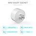 Smart Socket, MWAY Mini Smart Plug WiFi Enabled,Remote Control From Anywhere,Compatible with Alexa,Support 2.4GHz Wifi Networks,Voltage 100-240V,Electrical Power Switch for Household Applicances