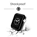 FHDCAM Compatible with Apple Watch Case, Clear Soft TPU Protector Compatible with iWatch Case Cover Compatible with Apple Watch Series 2, Series 1 [5-Pack]- 42mm