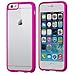 LUVVITT [ClearView] Hybrid Scratch Resistant Back Cover with Shock Absorbing Bumper designed for Apple iPhone 6/6s (4.7) Transparent Pink