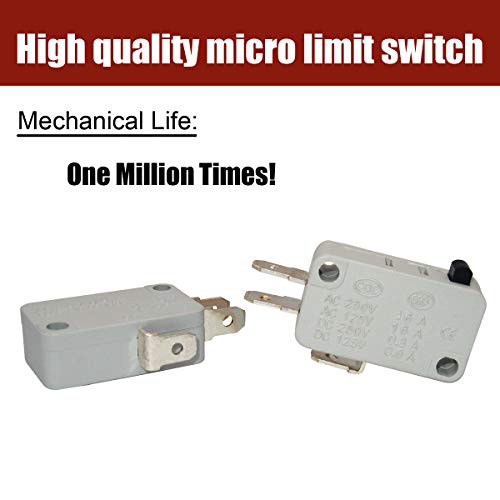 TWTADE / 10pcs Universal Microwave Door Oven Freezer Micro Limit Switch Series AC/DC 125V 250V V-15- - //medicalbooks.filipinodoctors.org