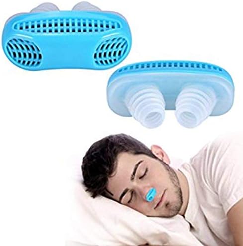 RIGOENT 2 in 1 Anti Snoring and Air Purifier Nose Clip for Prevent Snoring and Comfortable Sleep (multi Color)