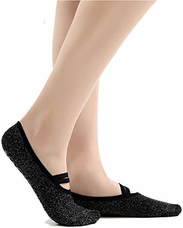 Milkuu Women's Non Slip Skid Barre Pilates Grips Fitness Dance Yoga Socks